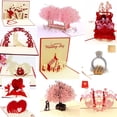 thumbnail image 2 of Tarjetas de Felicitación de fiesta de cerezo 3dpop UP, tarjetas de felicitación de boda cortadas con láser, tarjeta de agradecimiento de cumpleaños y San Valentín, regalo al por mayor, 2 of 4