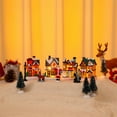 thumbnail image 3 of Travelwant 10Pcs/Set Christmas Village - LED Lighted Christmas Village Houses with Figurines, Christmas Village Collection Indoor Room Decor, 3 of 7