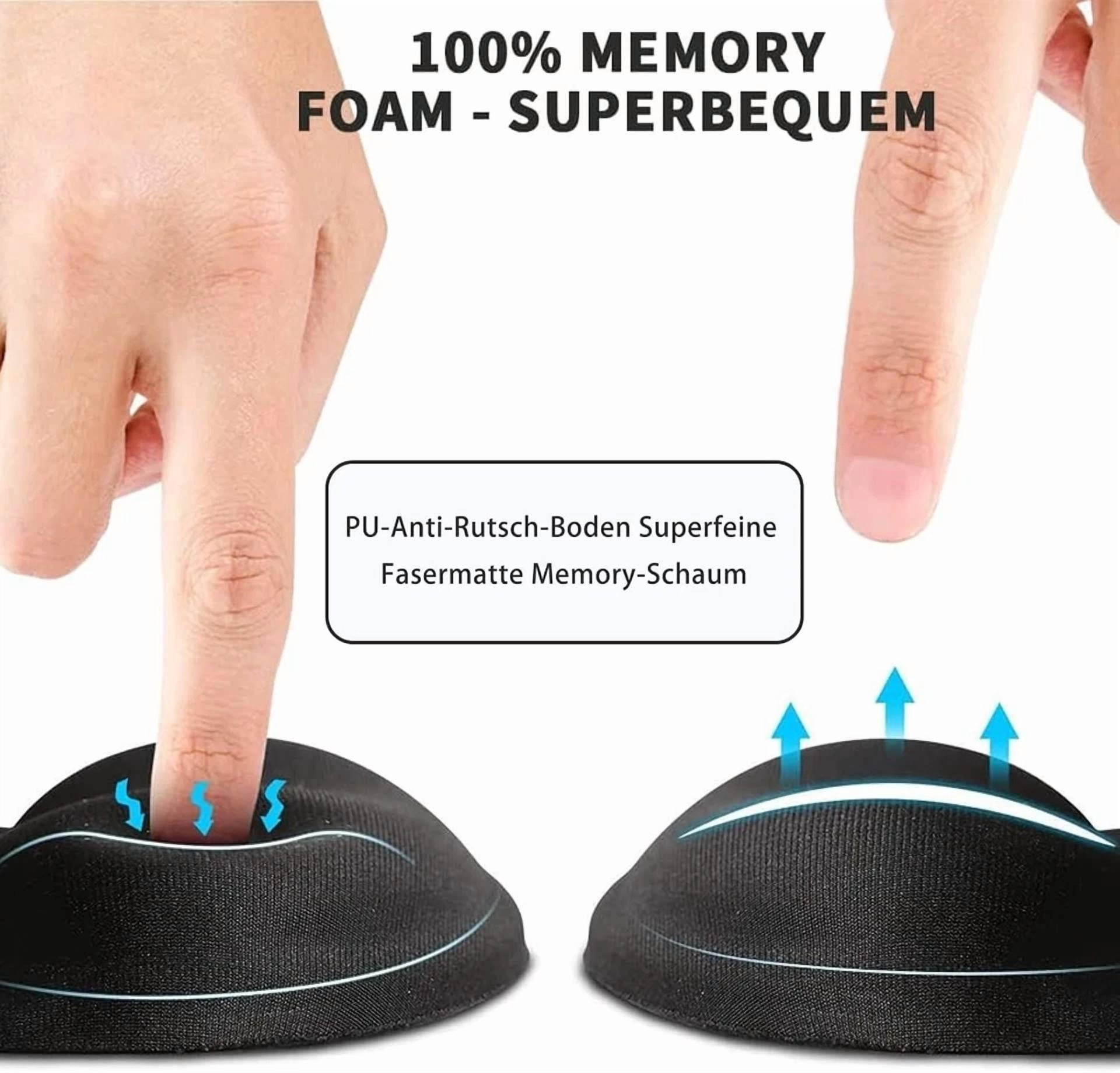BUTTERFLY- Mouse Pad With Wrist Support, Portable And Comfortable Mouse Pad Suitable For Co