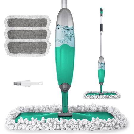  BCOOSS Spray Mops for Floors Cleaning Microfiber Dry Wet Mop 360 Degree Spin