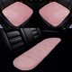 thumbnail image 1 of Juego Universal de Fundas para Asientos de Automóvil Cojín para Asiento Delantero y Trasero Alfombrilla de Lana de Oveja Rosa Claro 1 Juego, 1 of 7