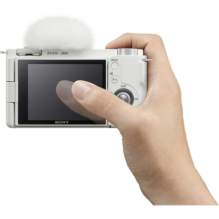 Sony - Alpha ZV-E10 Kit Mirrorless Vlog Camera with 16-50mm Lens - White