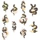 thumbnail image 1 of 9 broches de serpiente esmaltados, 9 estilos, de aleación, con forma de animal, para mochilas, ropa, bolsos, chaquetas, sombreros, joyas y accesorios de bricolaje., 1 of 7