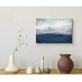 thumbnail image 3 of wall26 Canvas Print Wall Art Abstract Gray Sky &amp; Blue Ocean Landscape Nature Shapes Watercolor Modern Art Rustic Scenic Relax/Calm Multicolor Ultra for Living Room, Bedroom, Office - 24"x36&, 3 of 5