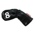 thumbnail image 4 of 9 piezas Golf Iron Headcover Set, Golf Club Head Cover 4-9,PW,SW,AW Cuello Impermeable PU de material cuero la adaptaciónción a las , negro DYNWAVEMX Cubierta de cabeza de hierro de golf, 4 of 8