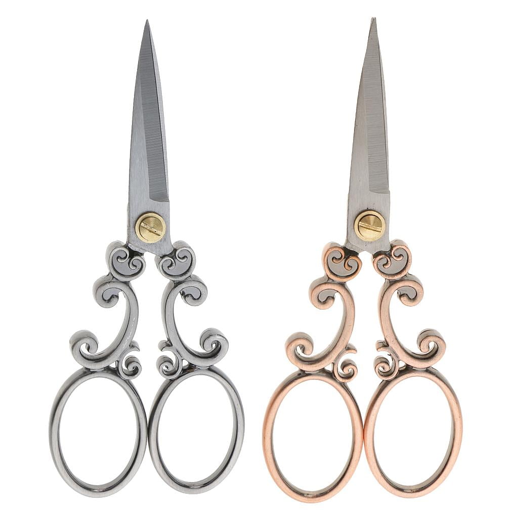 S SERENABLE 2x Stainless Steel Scissors Tailor Scissors Fabric Scissors Scissors Sewing Scissors Craft Scissors Embroidery Scissors