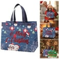 thumbnail image 2 of BNNG Christmas Gift Bags 1 Pack - Christmas Non-Woven Gift Bags, Tote with Handles, Treat Bags, Multifunctional for Gifts Wrapping Shopping, Xmas Party Supplies, 12.8"×9.8"×6.7", 2 of 6