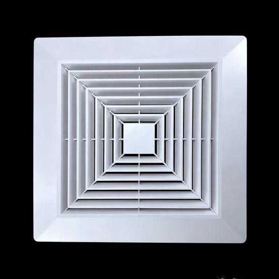 Vruelia Bathroom Exhaust Fan Cover with Springs Replacement Parts for Square Ceiling or Wall-Mount Exhaust Fan, Bathroom