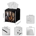 thumbnail image 3 of FUIALDOLG Stylish Tissue Box Holder 3D Horses Square Tissue Cube Cover PU Leather Facial Organizer for Bathroom, Tabletop, Car, Night Stands, Office, Home, Kitchen, 5.1''X5.1''X5.5'', 3 of 7