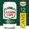 thumbnail image 3 of Canada Dry Caffeine Free Zero Sugar Ginger Ale Soda Pop, 12 fl oz, 12 Pack Cans, 3 of 13