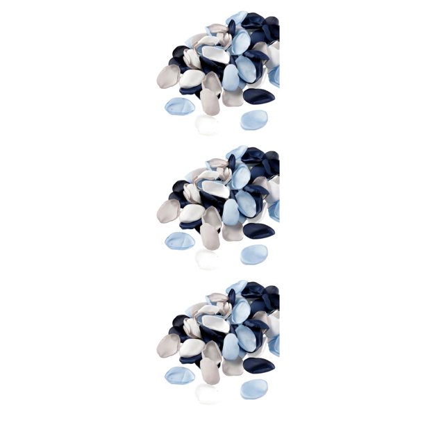 Cateissary 400 piezas aplicaciones salvajes con pétalos de poliéster reutilizables pétalos falsos dispersos pétalos artificiales azul oscuro Type1 NO1