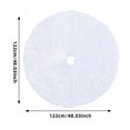 thumbnail image 6 of tasrioml Christmas Tree Skirt 36/48/60 Inches White Christmas Tree Skirt Soft Fluffy Faux Fur Tree Skirt for Merry Christmas Party Supplies, 6 of 7