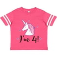 thumbnail image 3 of Inktastic 4th Birthday Cute Unicorn Girls Toddler T-Shirt, 3 of 5