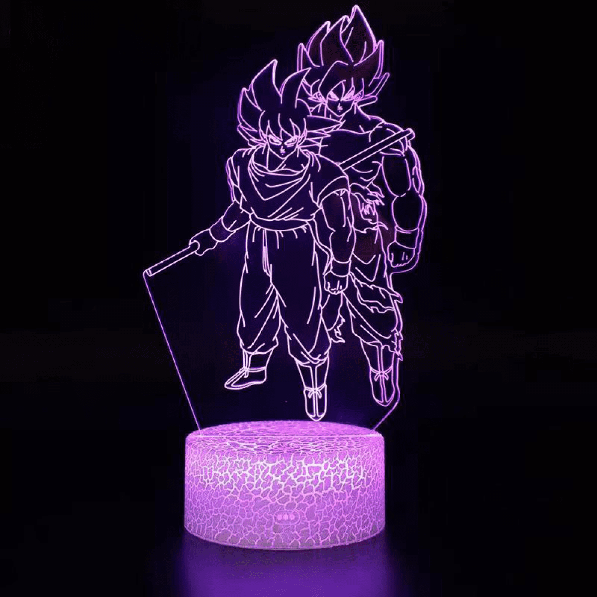 Dragon Ball Son Goku 3D LED Crystal Ball Night Light Table Lamp Birthday 