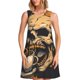 thumbnail image 1 of Balery Grim Coffee Skull Vestidos de verano para mujer con estampado: vestido holgado sin mangas, vestido playero informal y cómodo para días calurosos., 1 of 7