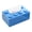 Blue, variant on Building Blocks Tissue Box Holder, Creative Plastic Tissue Cover with Slide-Out Bottom, Universal Size for Standard/Large Rectangular Tissues for Home, Bathroom, Car, Desk