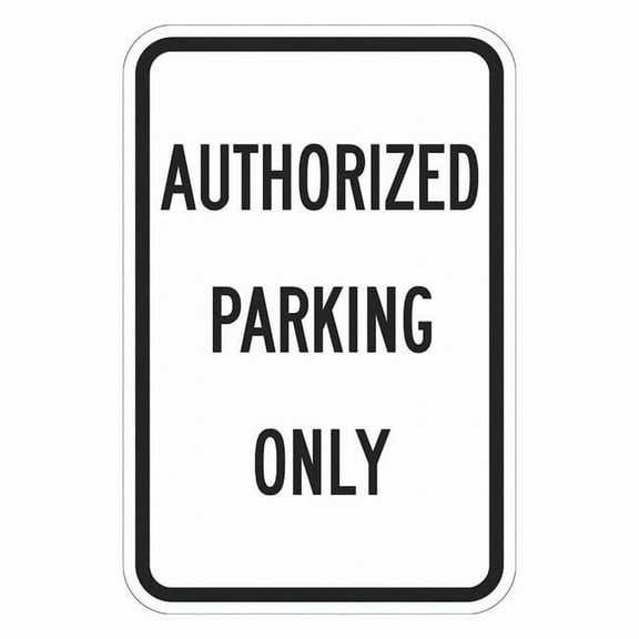 Lyle Authorized Parking Sign,18" x 12, T1-1177-EG_12x18 T1-1177-EG_12x18