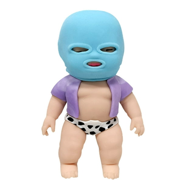 para con Juguete Y Muñeca Enmascarada Set Desktop Descompresión Alivio de Estrés Aprietable,Juguetes de Música Tpr Sand Pinch Suaves para Ansiedad Adultos Niños Oficina Hogar,Regalo de Relajación Que