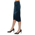 thumbnail image 2 of Fashion2Love Women's Juniors/Plus Size Middle - Length Stretch Denim Pencil Skirt, 2 of 5