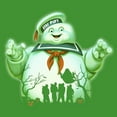 thumbnail image 2 of Boy's Ghostbusters Halloween Stay Puft Marshmallow Man  Graphic Tee Kelly Green Small, 2 of 4