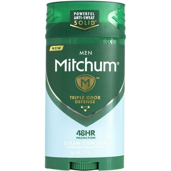Mitchum Men Antiperspirant, Clean Control, 2.7 oz (3 pack) (Bundle)