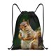 thumbnail image 1 of Fotbe Squirrels Eating Peanuts On The Tree Bolsa Mochila con Cordón Estampada, Bolsa de Gimnasio Deportiva, Bolsa Cinch, Bolsa con Cordón para Hombres y Mujeres-Small, 1 of 6