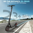 thumbnail image 6 of Electric Scooter for Adults, Foldable E-Scooter with Front/Rear Turn Signal Lights & Dual Suspension, 10" Large Honeycomb Solid Tires, 550W Motor up to 22 MPH, 6 of 10