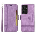 thumbnail image 3 of Dteck Luxury Leather Wallet Case Compatible with Samsung Galaxy S21 Ultra 6.8 inch with Shockproof Kickstand Card/Cash Slot Magnetic Case for Samsung Galaxy S21 Ultra,Purple, 3 of 10
