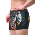 thumbnail image 2 of Kdxio Men's Boxer Briefs with Astronaut Cosmic Rainbow Print - Comfortable and Breathable Underwear for Everyday Wear, 2 of 5