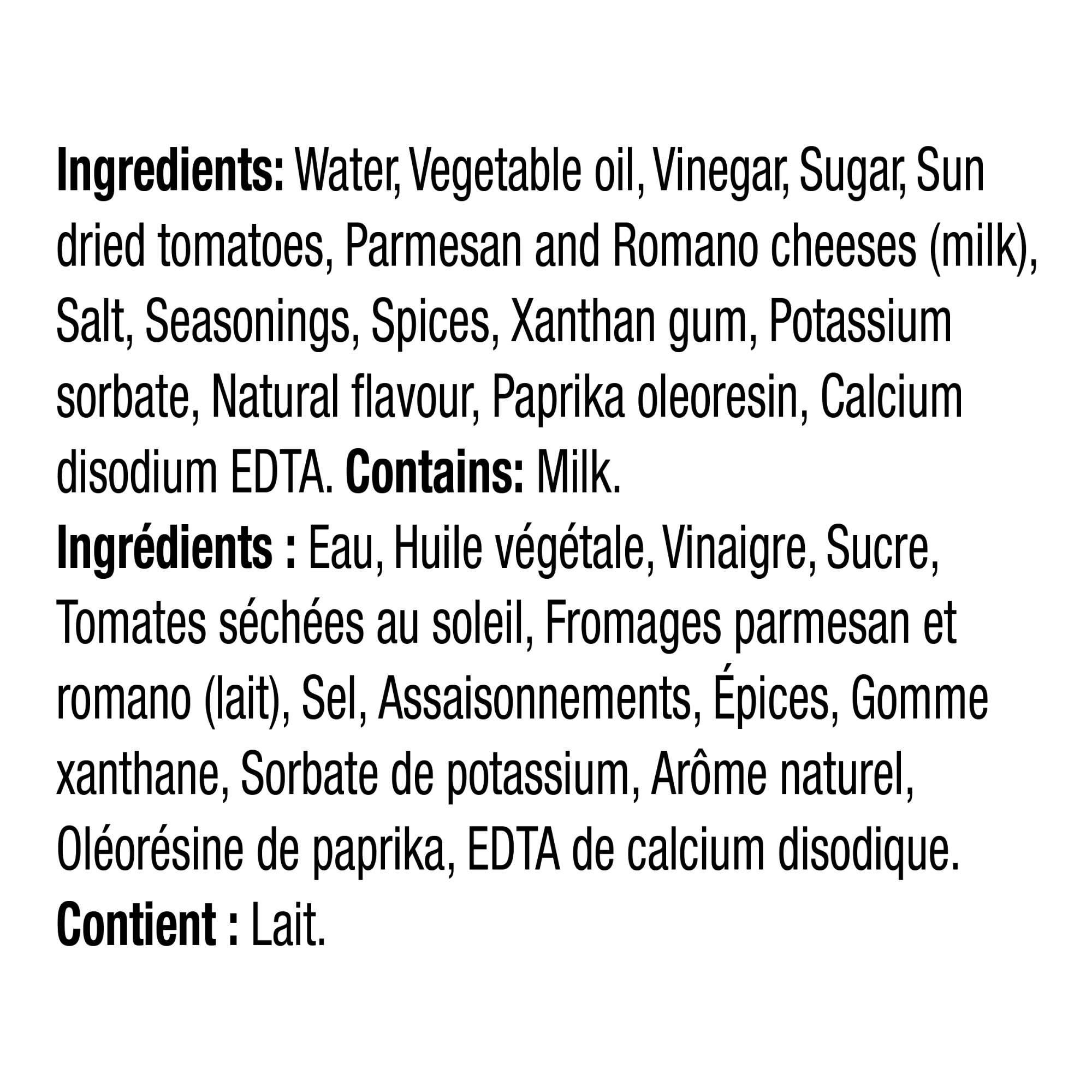 Vinaigrette Tomate Confite Calorie-Wise, Bouteille