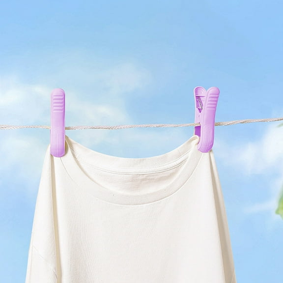 Steadline Strong Windproof Plastic Clothespins Non Slip Large Clips for Outdoor Laundry Drying Heavy Duty Clamp Household Organization Essential