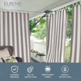 thumbnail image 2 of Modes pour la Maison Intérieur/extérieur à Pattes Rayé Panneau Simple Rideau de Fenêtre Drapé Naturel, 2 of 9