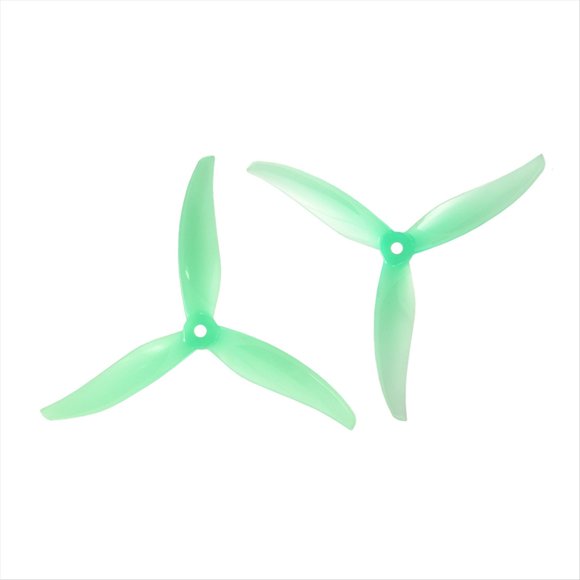 10 Pares de Hélices para Drones 5127.5 5.1 Pulgadas, 3 Palas, Hélice para PC para Accesorios de Drones RC FPV Freestyle, Pieza Verde