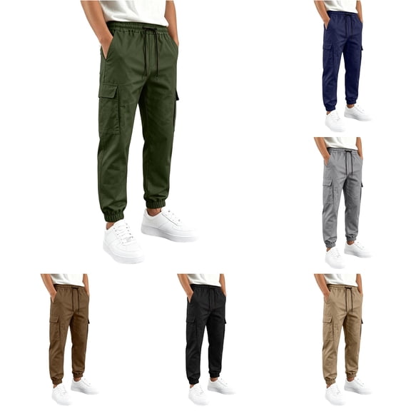 WERYOUNG Boys Girls Cargo Pants Elastic Drawstring Waist Straight Leg Joggers Trousers Kids Loose Fit Back To School Pants 5-6 Years