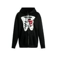 thumbnail image 1 of SAYOO Mujer otoño sudadera con capucha calavera estampada con capucha cremallera de manga larga sudadera de niña SAYOO Sudadera con capucha, 1 of 8