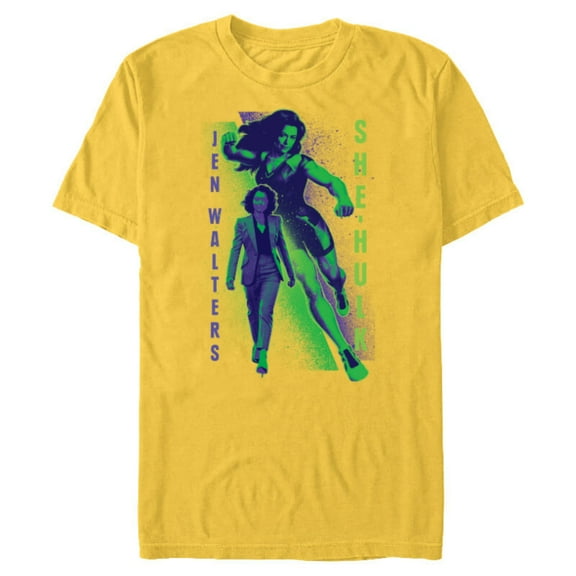 Marvel Studios She-Hulk Jen Walters Disney Plus - Short Sleeve Blended T-Shirt for Adults - Customized-Yellow