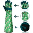 thumbnail image 6 of Long Gardening Gloves for Women Thorn Proof Leather Garden Gloves Breathable Working Gloves for Women Yard Outdoor, 6 of 14