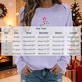 thumbnail image 3 of LangJing Christmas Sweatshirts for Women Xmas Tree Graphic Long Sleeve Holiday Tees Crewneck Pullover Tunic Tops, 3 of 6