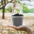 thumbnail image 2 of EBaokuup 10PCS Clear Plant Nursery Pots with Humidity Dome - 3" Plastic Gardening Pot with Labels, Durable Plastic Plant Container for Seedlings/Vegetables/Succulents/Cuttings, 2 of 6