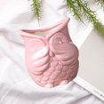 thumbnail image 2 of Owl Design Succulent Pot Gardening Creative Green Plant Ceramic Pot Container for Home Not Smelling Owl (Pink), 2 of 4