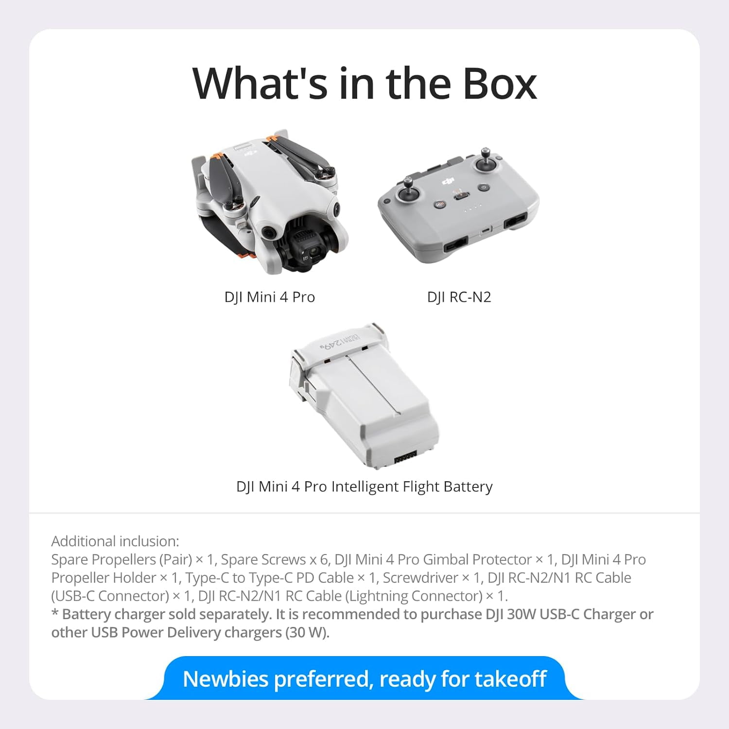 DJI Mini 4 Pro Folding Drone with RC-N2 Remote (No Screen) 4K HDR Video Camera for Adults, Under 249g, Omnidirectional Sensing Bundle with Wide-Angle Lens + Deco Gear Hard Case & Accessories