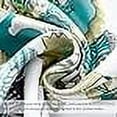 thumbnail image 6 of DriftAway Layla Room Darkening Valance for Kitchen Classic America Style Floral Leaves 18 Inch Length Valance for Living Room Bedroom Rod Pocket Window Treatment 52x18 White Seafoam Gray 2 Pack, 6 of 8