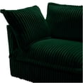 thumbnail image 3 of Green Corduroy Living Room Ottoman with Removable Cover, Modern Footrest Stool for Lounge, 3 of 7