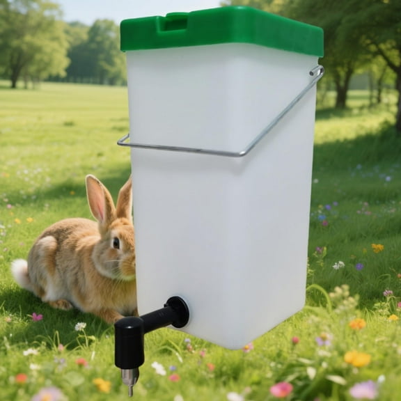 No-Drip Rabbit Water Bottle for Cage, 32oz Small Animal Water Dispenser Water Bottle for Small Pet/Bunny/Ferret/Hamster/Guinea Pig/Rabbit/Chinchilla/Mouse/Rat/Gerbil