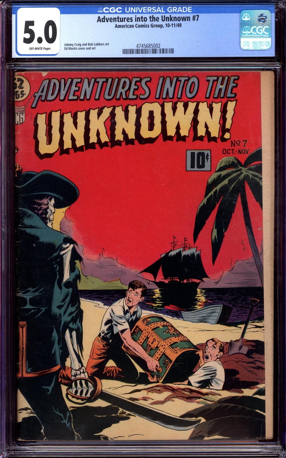 Cover of Adventures into the Unknown #7
