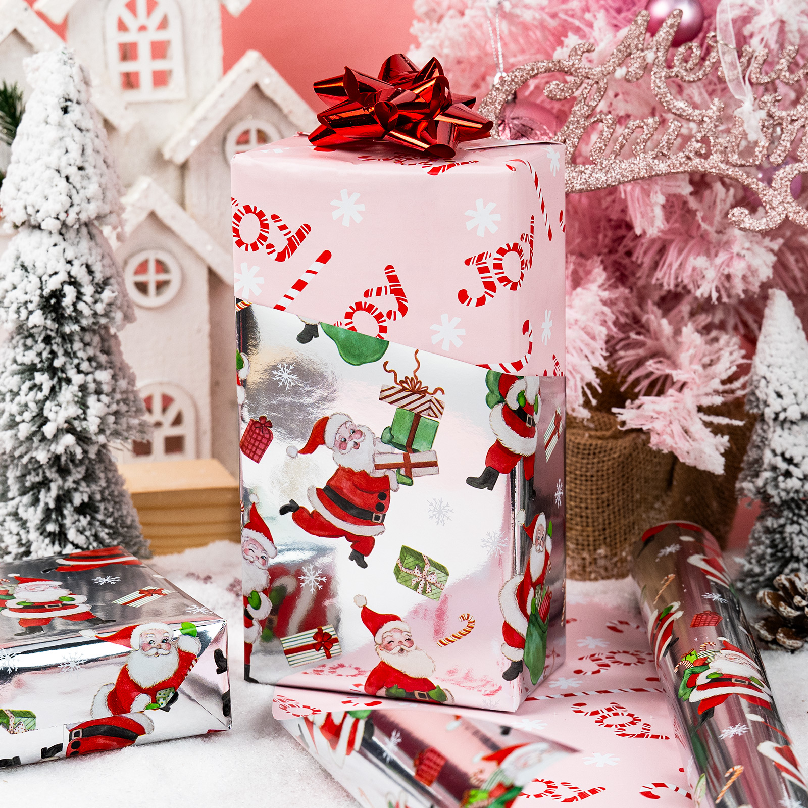 Homeral Reversible Christmas Wrapping Paper Roll photo 7