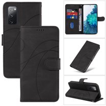 Dteck for Samsung Galaxy S20 FE Wallet Case, Premium PU Leather Flip Folio Card Holders Kickstand Book Folding Case with Detachable Wrist Strap Shockproof Protective Cover, black