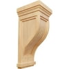 Ekena Millwork 7 1/2"W x 8"D x 17"H Charleston Mission Corbel, Red Oak