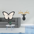 thumbnail image 2 of Reloj de pared,Reloj de pared para sala de estar,dormitorio,cocina,decoración de pared.,Estatua de cabeza de ciervo,Decoración de pared con cabeza de ciervo,animales,adorno para el, 2 of 8