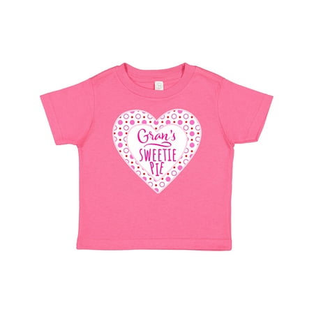 

Inktastic Gran s Sweetie Pie with Pink Hearts Gift Baby Boy or Baby Girl T-Shirt